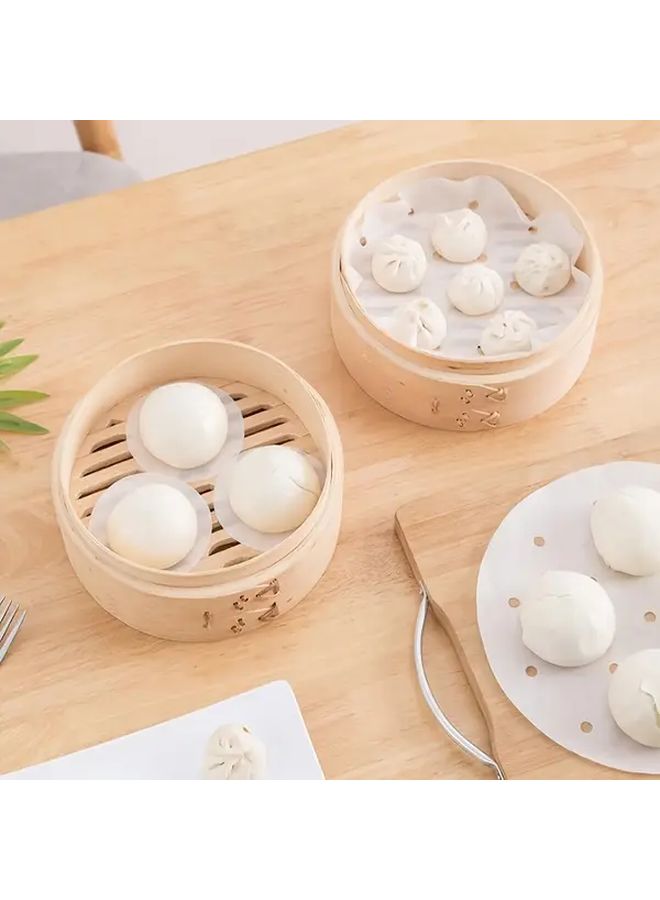 100pcs 3in Food Grade Non Stick Silicone Steamer Liners For Dumplings Buns - Image 5